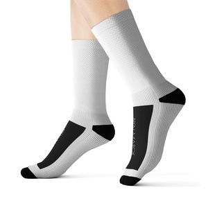 BREN MAROE Men & Women White Designer Socks